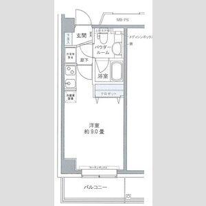 プライムアーバン豊洲(ワンルーム/3階)の間取り写真