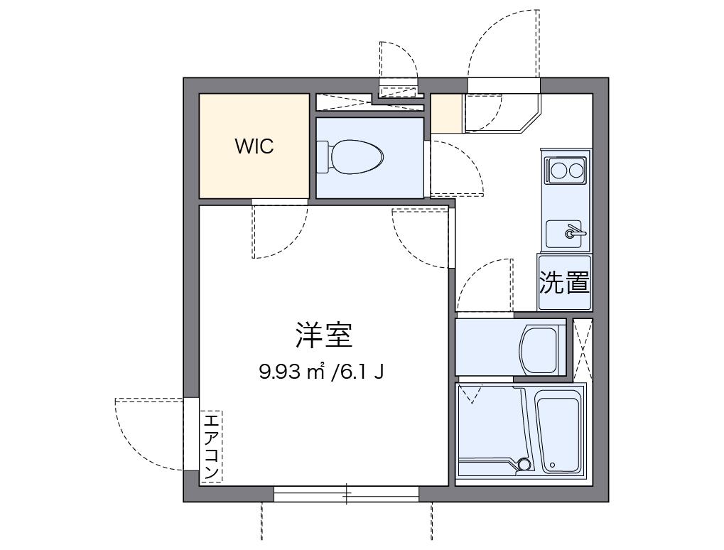 クレイノコル リベラーレ(1K/1階)の間取り写真