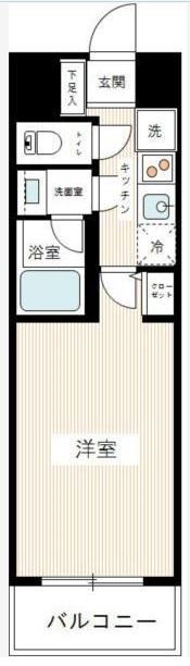 MAXIV HYS 南砂町(1K/4階)の間取り写真