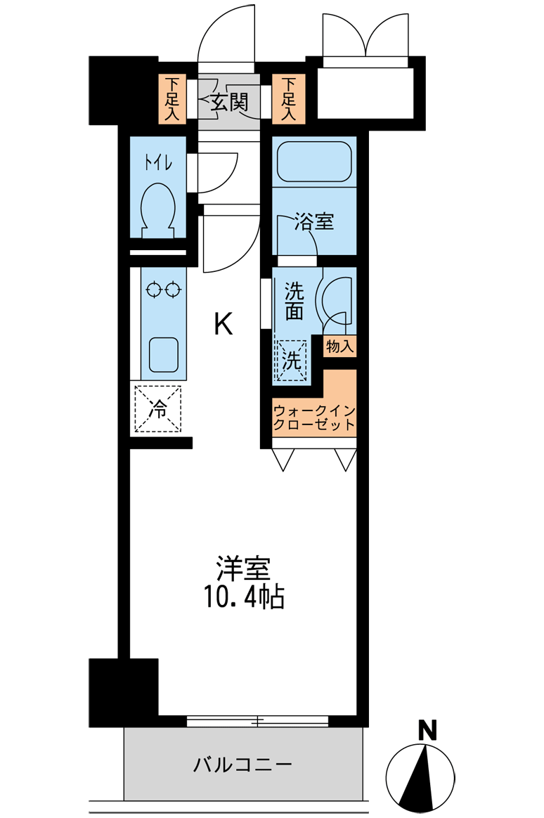 レジデンス両国駅前 3階階 間取り