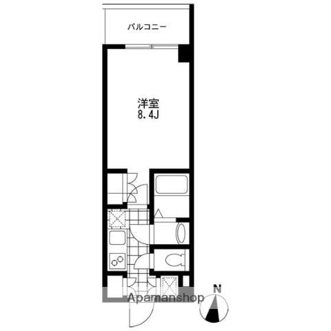 プライマル錦糸町(1K/6階)の間取り写真