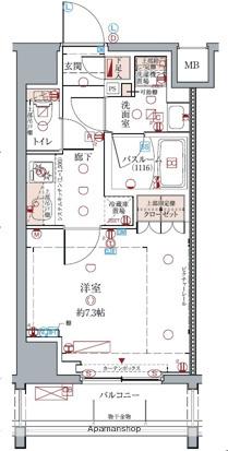 クレヴィスタ亀戸Ⅲ(1K/5階)の間取り写真