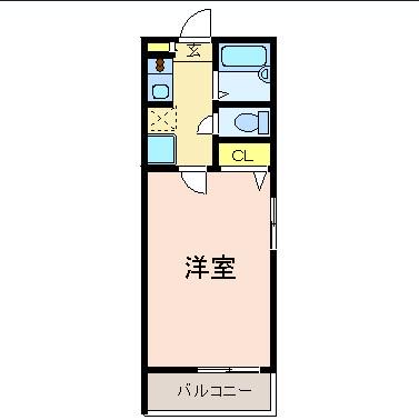 MONTBLANC大島(1K/3階)の間取り写真