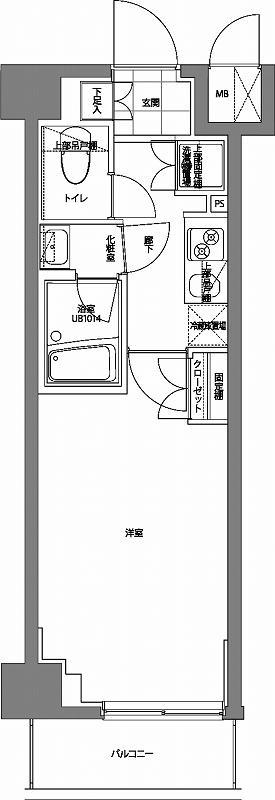 パティーナ曳舟(1K/8階)の間取り写真
