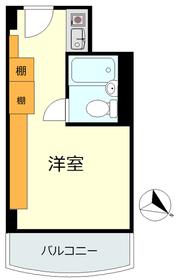 ユニハイツ勝どき 6階階 間取り
