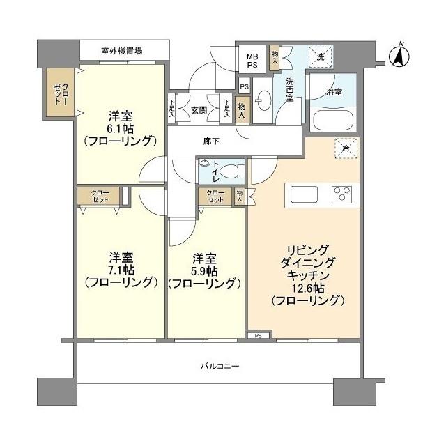 HF白金高輪レジデンス 6階階 間取り