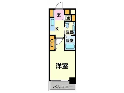 スカイコート神田壱番館(1K/3階)の間取り写真