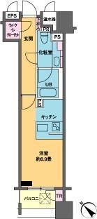 カスタリア銀座3 11階階 間取り
