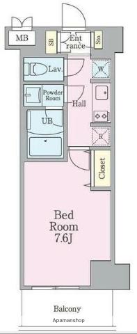 リビオメゾン南砂町(1K/5階)の間取り写真