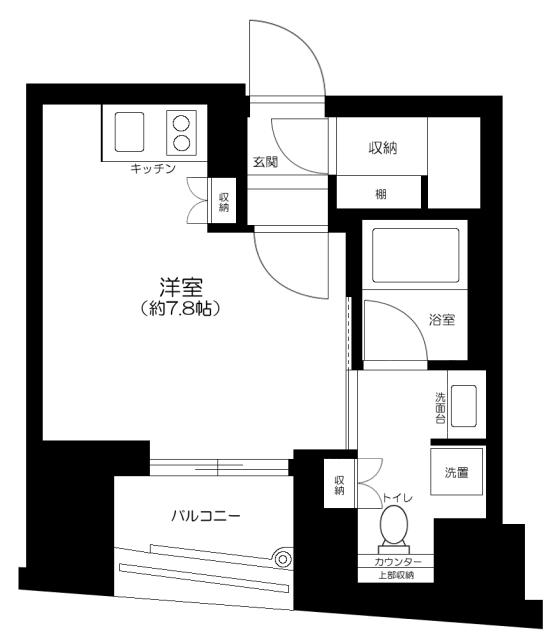 リビオレゾン千代田岩本町ルジェンテ 14階階 間取り