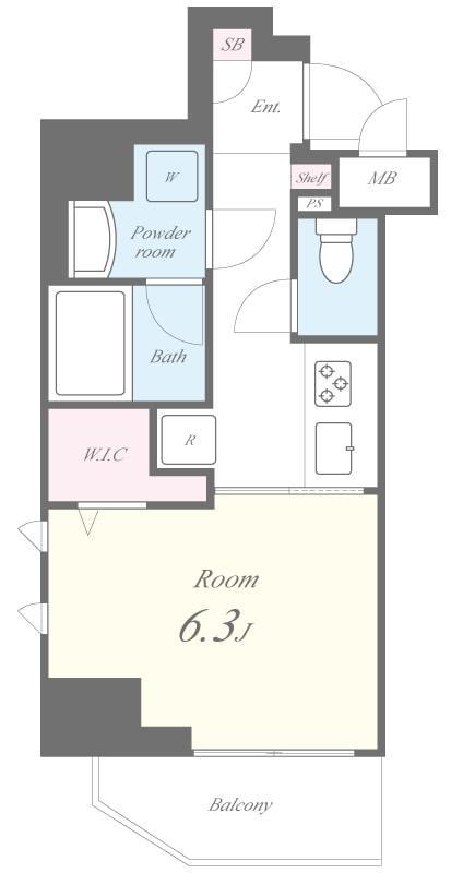 RYOGOKU STATION RESIDENCE(1K/5階)の間取り写真