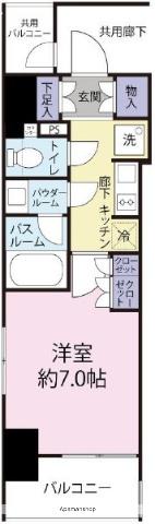 シティハウス東麻布 3階階 間取り