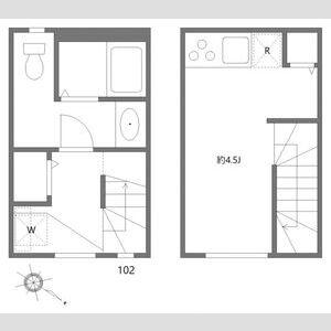 モダンアパートメント文京音羽(ワンルーム/1階)の間取り写真