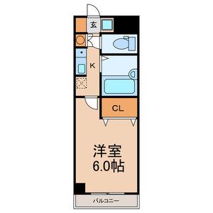 ヤサカハイムⅢ(1K/2階)の間取り写真