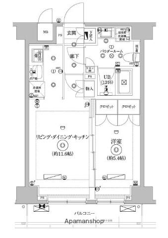 セジョリ墨田イーストⅢ(1LDK/5階)の間取り写真