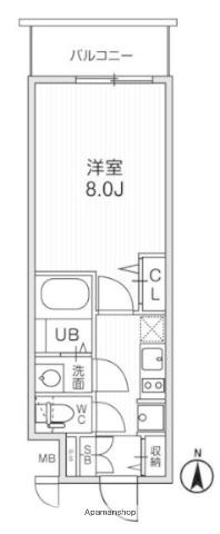 ディームス東陽町Ⅱ(1K/10階)の間取り写真