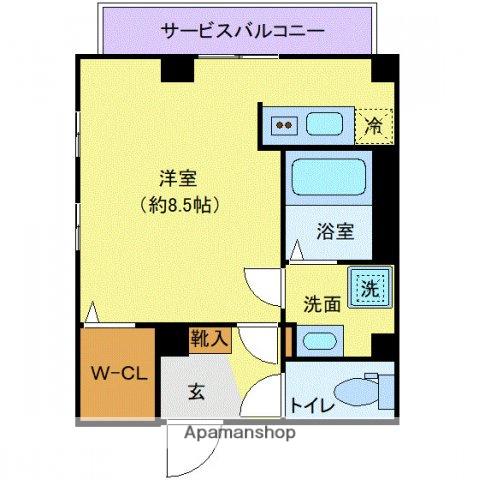 レピュア大島レジデンス(ワンルーム/4階)の間取り写真