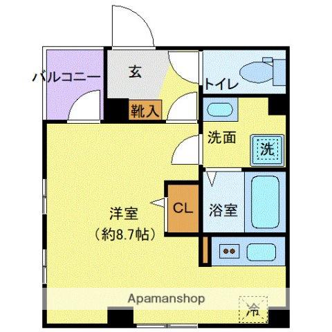 レピュア大島レジデンス(ワンルーム/3階)の間取り写真