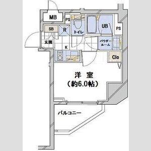 コンシェリア白金台(1K/12階)の間取り写真