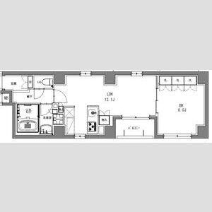 S-RESIDENCE日本橋馬喰町(1LDK/4階)の間取り写真