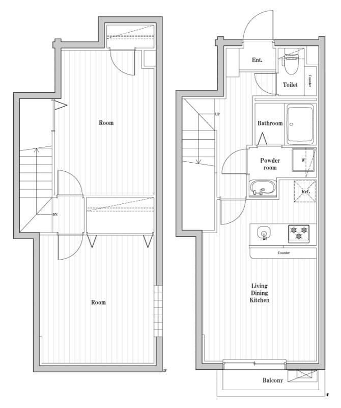 アーバンパーク亀戸(2LDK/1階)の間取り写真