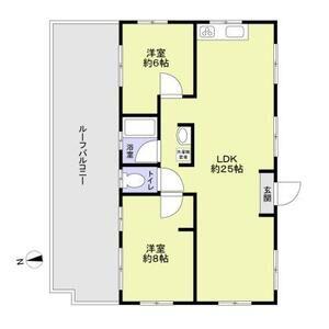 モデラート(2LDK/3階)の間取り写真