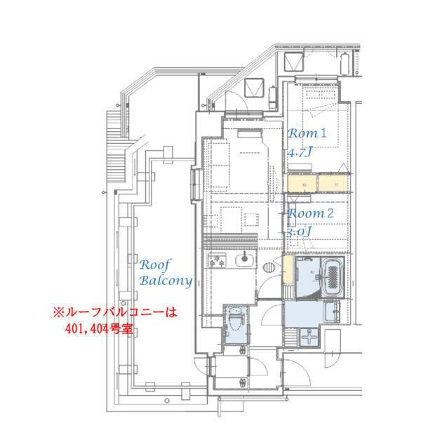 スプランディッド大島(2LDK/5階)の間取り写真