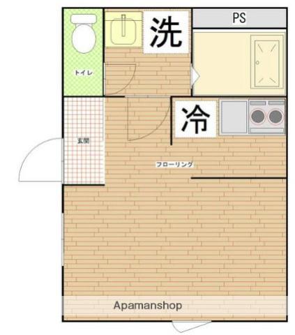 フェリチタ押上(ワンルーム/3階)の間取り写真