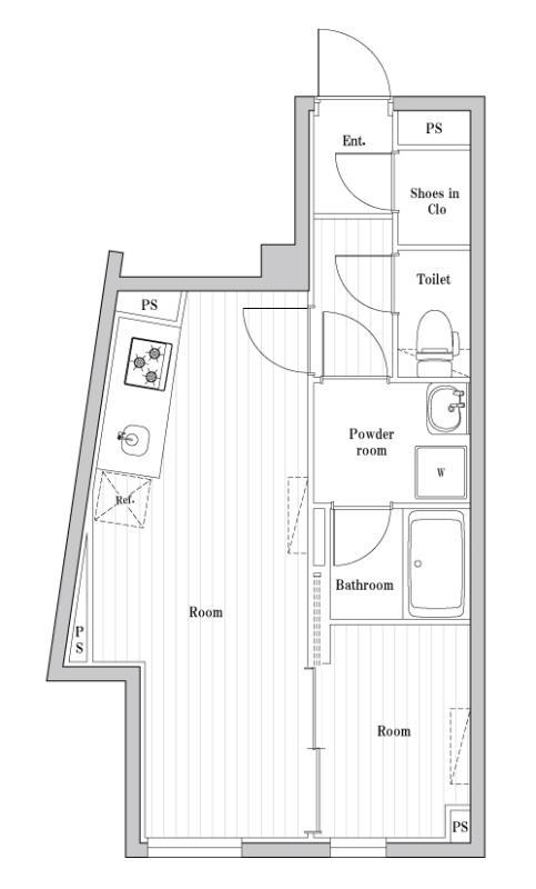 EDIT文京千石Ⅱ(1LDK/1階)の間取り写真