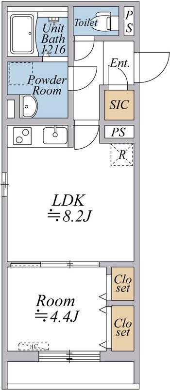 リブリ・曳舟(1LDK/3階)の間取り写真