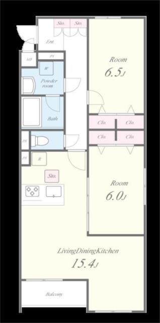 THEIOS SON(1SLDK/1階)の間取り写真