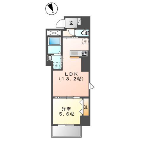 南砂3丁目店舗マンション工事(1LDK/5階)の間取り写真