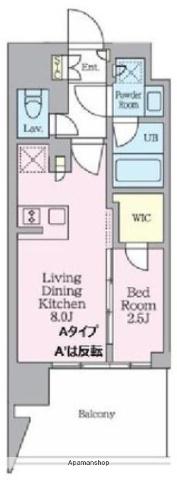 クレストコート東陽町(1LDK/14階)の間取り写真
