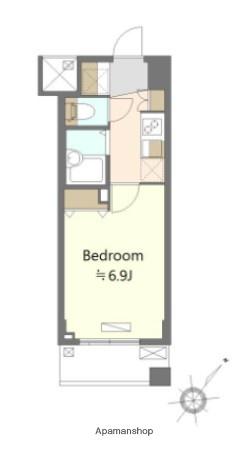 ARTESSIMO FONTE(1K/3階)の間取り写真