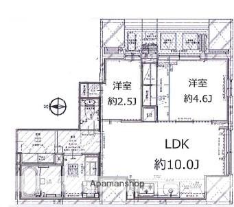 GARDEN XAVISS木場(2LDK/7階)の間取り写真