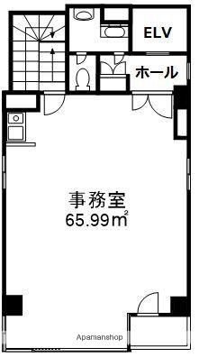 人形町合田ビル(ワンルーム/2階)の間取り写真