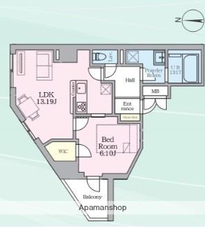 DAIWAグレイスメゾン亀戸(1LDK/3階)の間取り写真