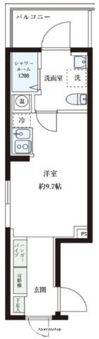 レピュア大島レジデンスⅡ(ワンルーム/5階)の間取り写真