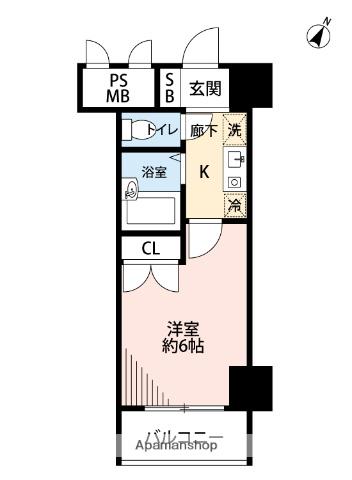 ガラ・シティ笹塚 12階階 間取り