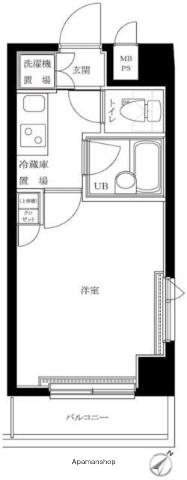 ルーブル椎名町(1K/3階)の間取り写真