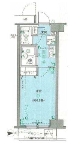 メゾンエクレーレ新宿西戸山 1階階 間取り
