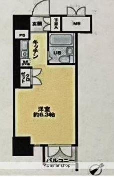 カーネ西早稲田(ワンルーム/4階)の間取り写真