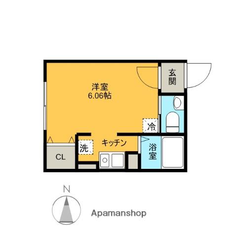 モデュロール桜台(ワンルーム/3階)の間取り写真