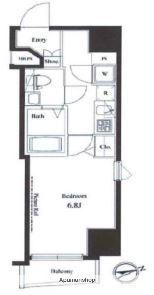ヴェルト新宿イースト(1K/5階)の間取り写真