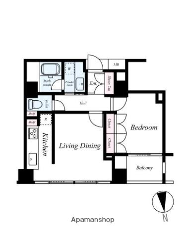 グランドメゾン永福町(1LDK/2階)の間取り写真