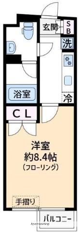プレール・ドゥーク北新宿Ⅲ(1K/2階)の間取り写真