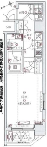 スパシエグランス早稲田 8階階 間取り