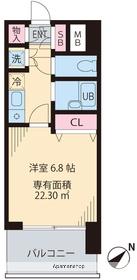 ビイルーム新宿 6階階 間取り