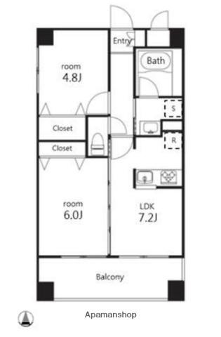 ヤサビアン(1SLDK/1階)の間取り写真
