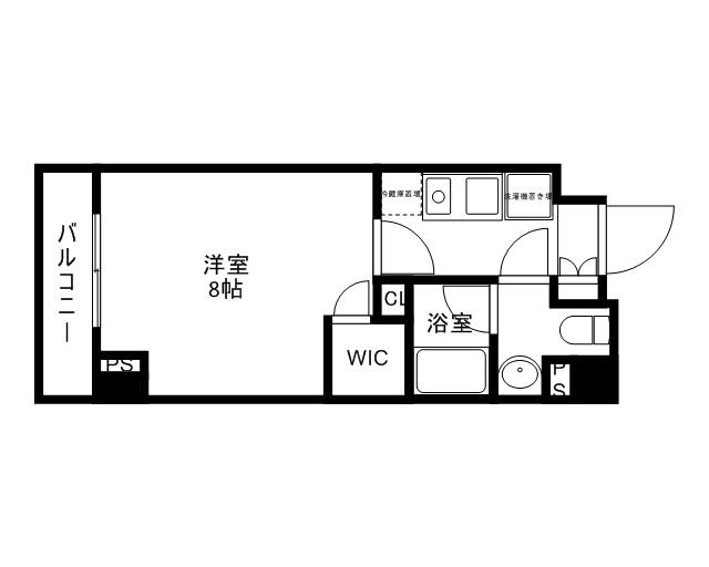 レジディア杉並方南町(1K/1階)の間取り写真